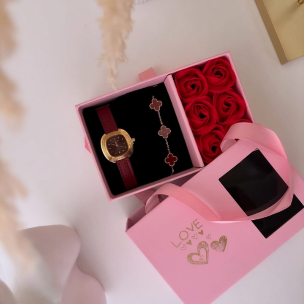 Montre & bracelet présentés dans un coffret élégant