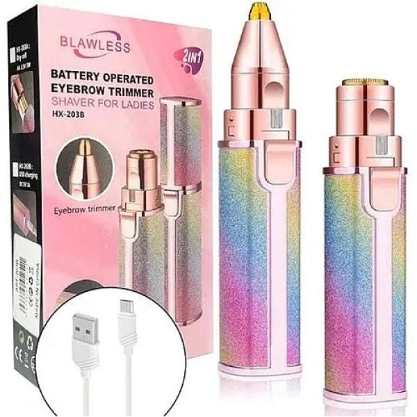 Tondeuse à sourcils et épilateur visage 2 en 1